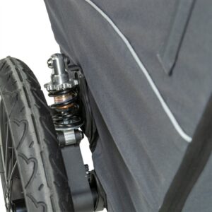 Trixie hondenfietskar opvouwbaar XL grijs – tot 45 kg, snelvouwfunctie - Afbeelding 6