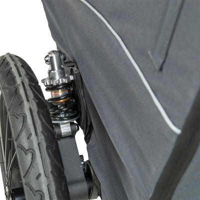 Trixie hondenfietskar opvouwbaar XL grijs – tot 45 kg, snelvouwfunctie