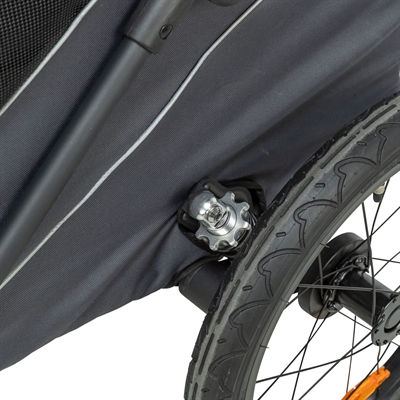 Trixie hondenfietskar opvouwbaar XL grijs – tot 45 kg, snelvouwfunctie