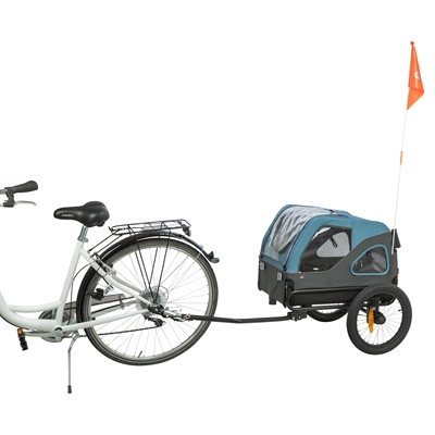 Trixie hondenfietskar blauw/grijs S – voor honden tot 23 kg