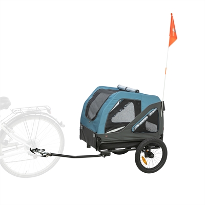 Trixie hondenfietskar blauw/grijs M – voor honden tot 35 kg