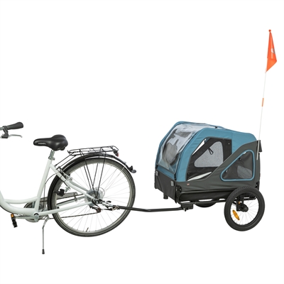 Trixie hondenfietskar blauw/grijs M – voor honden tot 35 kg