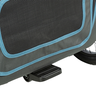 Trixie hondenfietskar blauw/grijs M – voor honden tot 35 kg