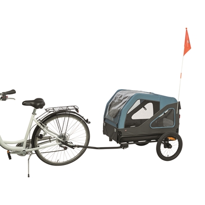 Trixie hondenfietskar blauw/grijs L – voor honden tot 45 kg