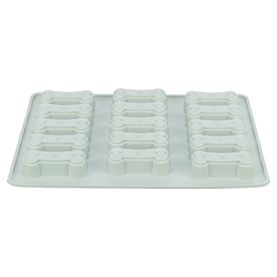 Trixie bakmat hondensnacks botvorm siliconen grijs 24 x 29 cm – BPA-vrij