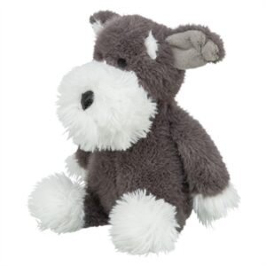 Trixie hondenspeeltje hond met snor pluche grijs 38 cm - Afbeelding 4