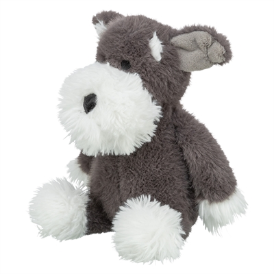Trixie hondenspeeltje hond met snor pluche grijs 38 cm
