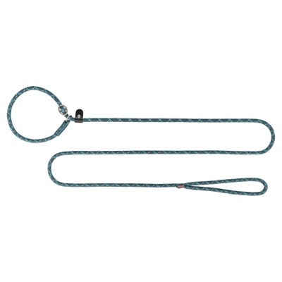 Trixie retrieverlijn Summit rond touw reflecterend petrol/aqua 180 x 1,3 cm