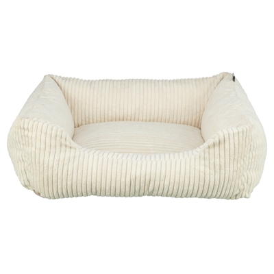 Trixie Vital hondenmand Jonna hoekig ribfluweel crème 100 x 70 cm