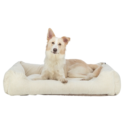 Trixie Vital hondenmand Jonna hoekig ribfluweel crème 120 x 80 cm