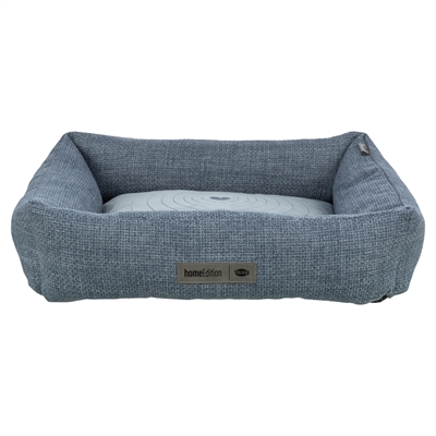 Trixie hondenmand Viviana hoekig velours blauw/lichtblauw 120 x 75 cm