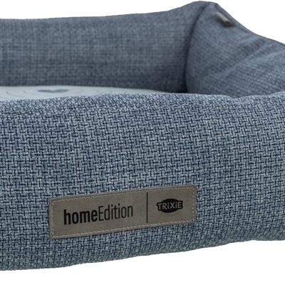 Trixie hondenmand Viviana hoekig velours blauw/lichtblauw 120 x 75 cm