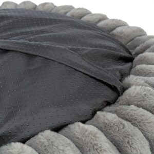 Trixie hondenmand Lonni rond brede ribstof antraciet 50 x 50 x 12 cm - Afbeelding 6