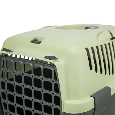 Trixie vervoersbox Capri 1 donkergrijs/pastelgroen 32 x 48 x 31 cm