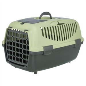 Trixie vervoersbox Capri 2 donkergrijs/pastelgroen 37 x 55 x 34 cm - Afbeelding 1