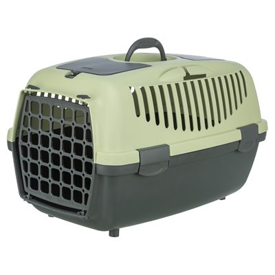 Trixie vervoersbox Capri 2 donkergrijs/pastelgroen 37 x 55 x 34 cm