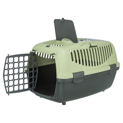 Trixie vervoersbox Capri 2 donkergrijs/pastelgroen 37 x 55 x 34 cm