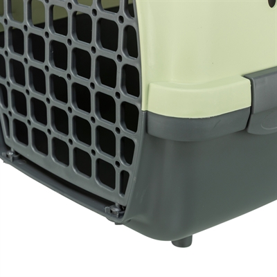 Trixie vervoersbox Capri 2 donkergrijs/pastelgroen 37 x 55 x 34 cm