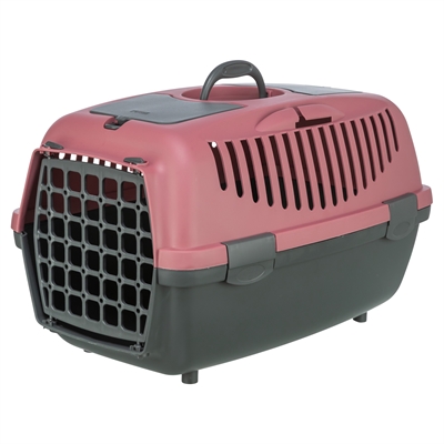 Trixie vervoersbox Capri 2 donkergrijs/oudroze 37 x 55 x 34 cm