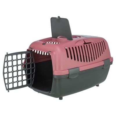 Trixie vervoersbox Capri 2 donkergrijs/oudroze 37 x 55 x 34 cm