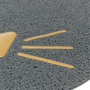 Trixie kattenbakmat kattenkop pvc lichtgrijs 60 x 50 cm - Afbeelding 4
