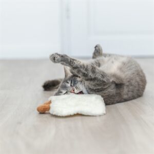 Trixie kattenspeeltje gebakken ei XXL pluche met Amerikaanse catnip 18 cm - Afbeelding 7