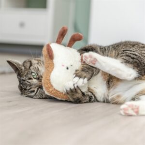 Trixie kattenspeeltje toast XXL pluche met Amerikaanse catnip 18 cm - Afbeelding 6