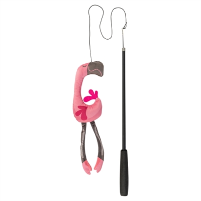 Trixie kattenhengel telescopisch flamingo roze 106 cm – voor grote katten