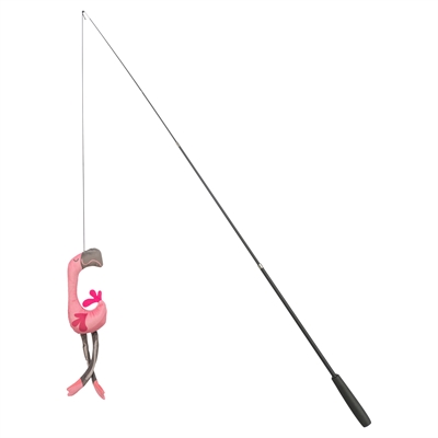 Trixie kattenhengel telescopisch flamingo roze 106 cm – voor grote katten