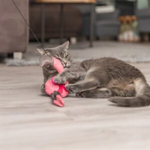 Trixie kattenhengel telescopisch flamingo roze 106 cm – voor grote katten - Afbeelding 7