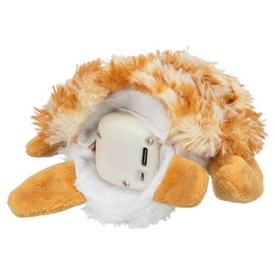 Trixie spartel schildpad pluche 14 cm – oplaadbaar kattenspeeltje