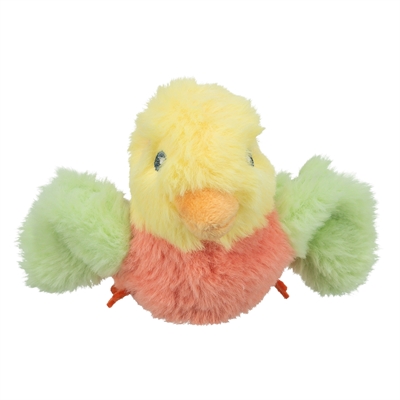 Trixie spartel vogel pluche 10 cm – oplaadbaar kattenspeeltje