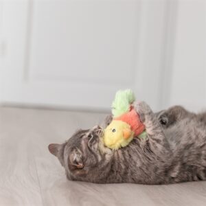 Trixie spartel vogel pluche 10 cm – oplaadbaar kattenspeeltje - Afbeelding 6