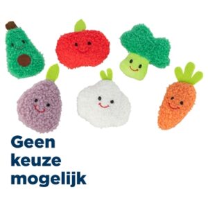 Trixie kattenspeeltje groenten en fruit pluche met catnip 11 cm – 48 stuks - Afbeelding 1