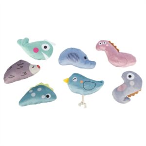 Trixie kattenspeeltje dino's en dieren pluche met catnip 9 cm – 70 stuks - Afbeelding 4