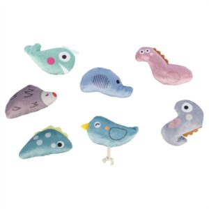 Trixie kattenspeeltje dino's en dieren pluche met catnip 9 cm – 70 stuks - Afbeelding 5