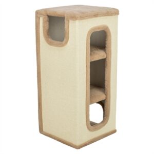 Trixie kattentoren Doria taupe 38 x 38 x 85 cm – drie verdiepingen - Afbeelding 5