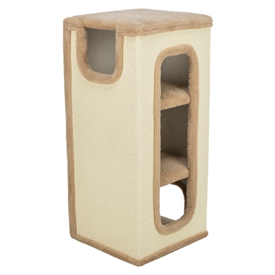 Trixie kattentoren Doria taupe 38 x 38 x 85 cm – drie verdiepingen