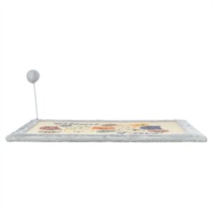 Trixie krabmat Mimi met speeltje grijs 70 x 45 cm – sisal met pluche rand - Afbeelding 4
