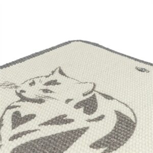 Trixie krabmat jute met kattenprint taupe 55 x 35 cm – hangend of liggend - Afbeelding 6
