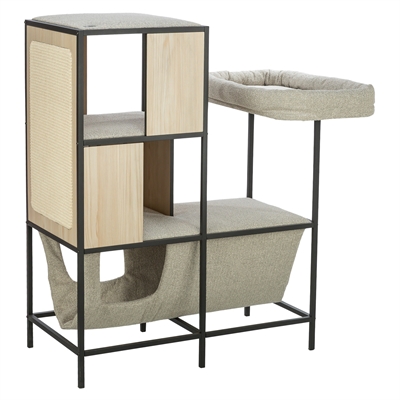 Trixie krabpaal Citystyle met metalen frame crème 95 x 62 x 100 cm