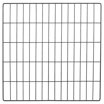 Trixie uitbreiding ren met afdekking metaal zwart 38 x 38 cm – 4 elementen