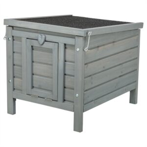 Trixie knaagdierhuis grijs 42 x 51 x 43 cm – opklapbaar dak, deurklep - Afbeelding 5