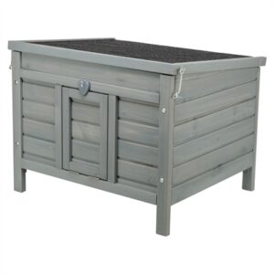Trixie knaagdierhuis grijs 60 x 50 x 47 cm – opklapbaar dak, deurklep - Afbeelding 5