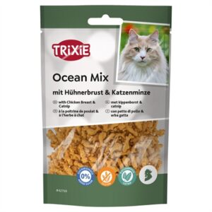 Trixie kattensnack Ocean Mix met kippenborst en catnip 50 g - Afbeelding 4