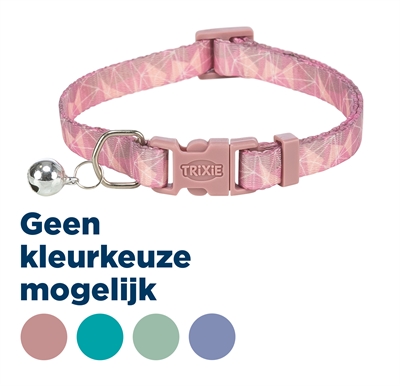 Trixie kattenhalsband geometrisch motief assorti 20-34 x 1 cm