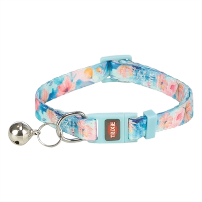 Trixie kattenhalsband Flower Power assorti 19-31 x 1 cm – met belletje