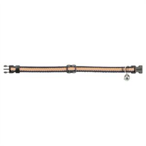 Trixie kattenhalsband gestreept blauw/oranje 20-30 x 1 cm – met belletje - Afbeelding 4