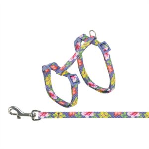 Trixie kattentuigje met riem bloemenmotief assorti 27-45 x 1 cm - Afbeelding 7