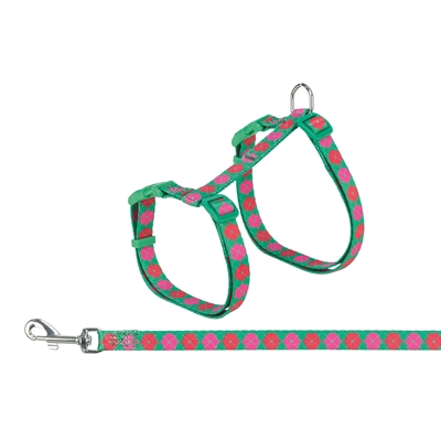 Trixie kattentuigje met riem Flower Power assorti 35-59 x 1,3 cm